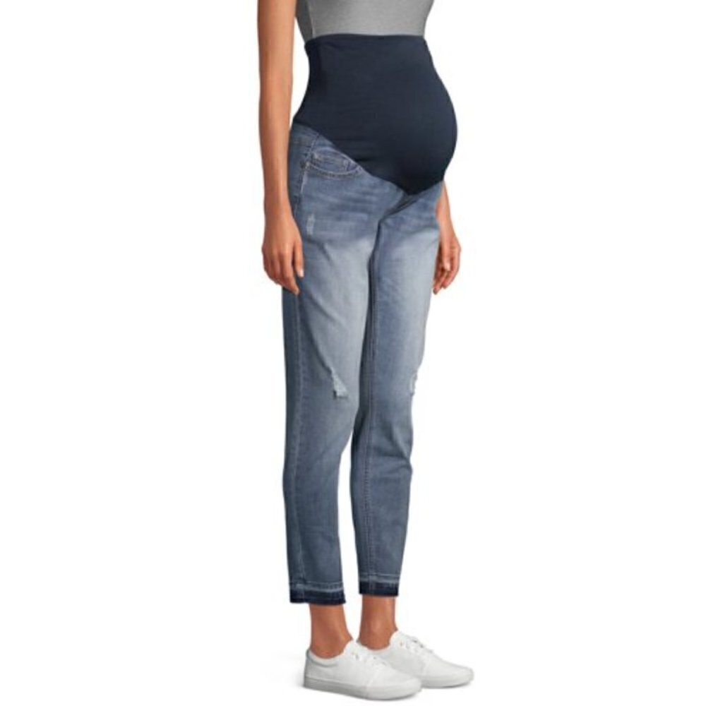 Time and Tru Maternity Straight Leg Jeans Light Wash